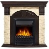 Портал Firelight Torre Classic (камень слоновая кость/шпон венге)