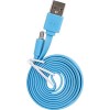 Кабель Alca USB Type-A - microUSB 510640 (1 м, голубой)