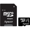 Карта памяти Apacer microSDXC (Class 10) 64GB + адаптер [AP64GMCSX10U1-R]