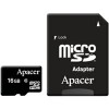 Карта памяти Apacer microSDHC (Class 10) 16GB + адаптер (AP16GMCSH10-R)