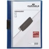 Папка пластиковая с клипом Durable Duraquick, А4, 20 л., толщина пластика 0,4 мм, темно-синяя