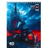 Блокнот на гребне «Живой 4D. Дракон Гарольд», 150 x 200 мм, 50 л., клетка