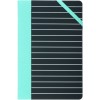Ежедневник недатированный Milan, 138 x 210 мм, 208 листов, Stripes, черный