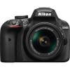 Зеркальный фотоаппарат Nikon D3400 Double Kit 18-55mm VR II + 55-200mm VR II (черный)