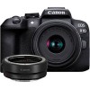 Беззеркальный фотоаппарат Canon EOS R10 RF-S 18-45mm F4.5-6.3 IS STM + адаптер крепления EF-EOS R