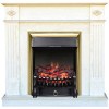 Каминокомплект Smolcom Brighton Corner STD-ASP с Fobos-S Lux BR (белый дуб, патина)