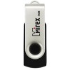 USB Flash Mirex Swivel Rubber 4GB (черный/серебристый)