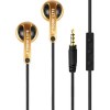 Наушники Venture Electronics Monk Lite Standard 3.5 TRS Smoke + iOs Mic (черный/золотистый)