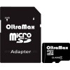 Карта памяти Oltramax microSDHC Class 4 4GB + адаптер