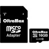 Карта памяти Oltramax microSDHC Class 10 16GB +адаптер