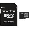 Карта памяти QUMO microSDHC (Class 4) 8GB + адаптер (QM8GMICSDHC4)