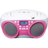 Портативная аудиосистема Lenco SCD-301PK (розовый)