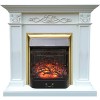Каминокомплект Smolcom Verona STD-ASP с Majestic FX M Brass (бьянко белый дуб)