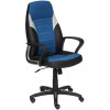 Кресло TetChair Inter (искусственная кожа, ткань, черный/синий/серый)