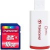 Карта памяти Transcend SDHC Class 2 16GB TS16GSDHC2-P2 (с кардридером)