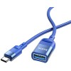 Кабель Hoco U107 USB Type-A - USB Type-C (1.2 м, синий)