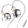 Наушники TRN VX Pro (серебристый, с микрофоном)