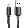 Кабель Vipfan X02 USB Type-A - Lightning (1.2 м, черный)